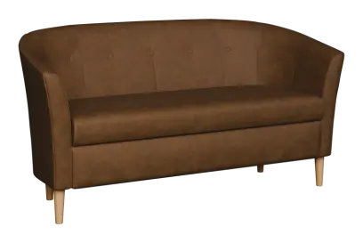 CHARLOTTE 2, dvojkřeslo, broušená látka hořká čokoláda